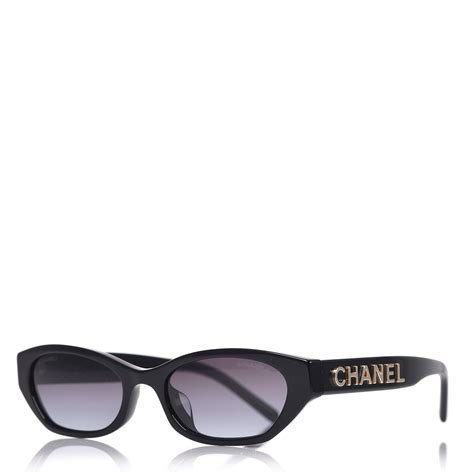 chanel a71280|Chanel Black A71280 Rectangle Sunglasses .